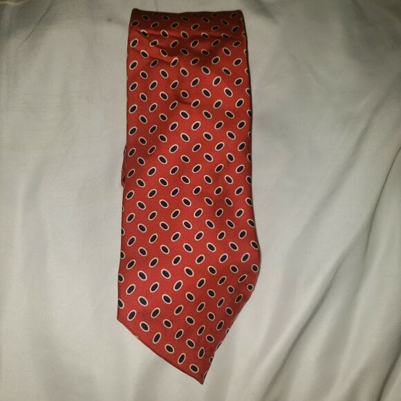 NWT Brooks Brothers Red Print Silk Tie Made in USA - Picture 2 of 5